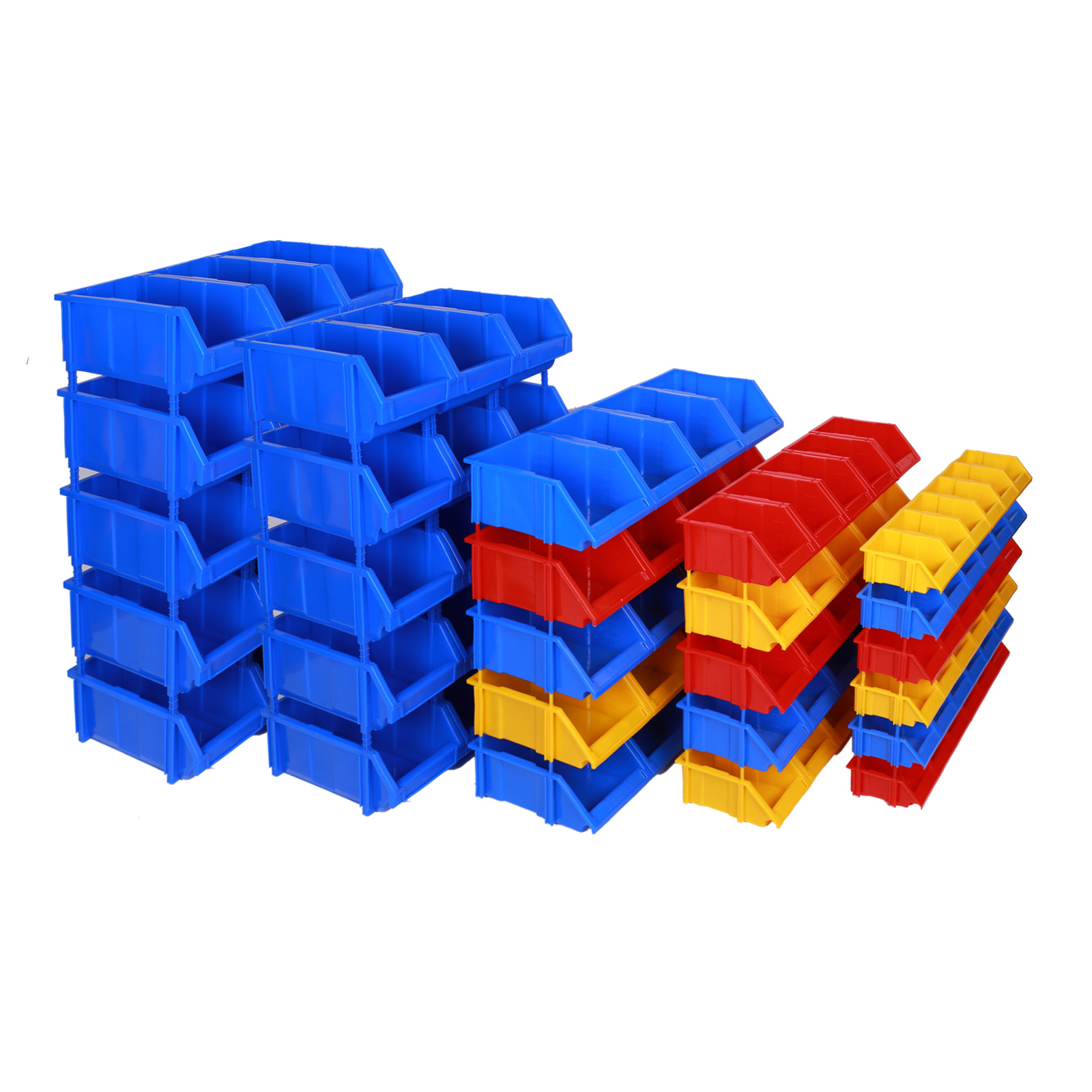 斜口支架组合式零件盒加厚物料收纳盒工具螺丝元件配件塑料分类盒