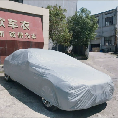 PEVA single-layer, full-coverage car cover, waterproof, Car clothing