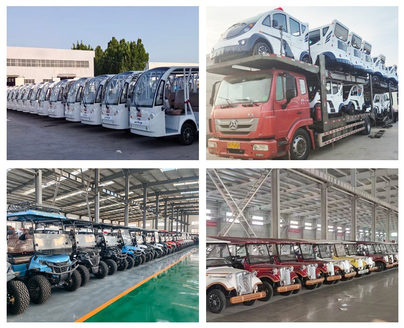 Electric Sightseeing Vehicles with 11 or 14 Seats for Campsites, Tourist Areas, Campuses, Factories, and Real Estate Tours