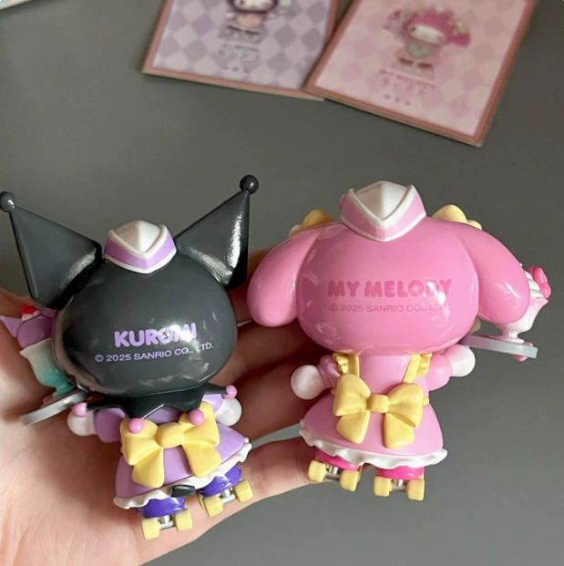 Sanrio Hello Kitty, минифигурка для катания на скейтборде, игрушка для мальчиков и девочек, подарок на день рождения