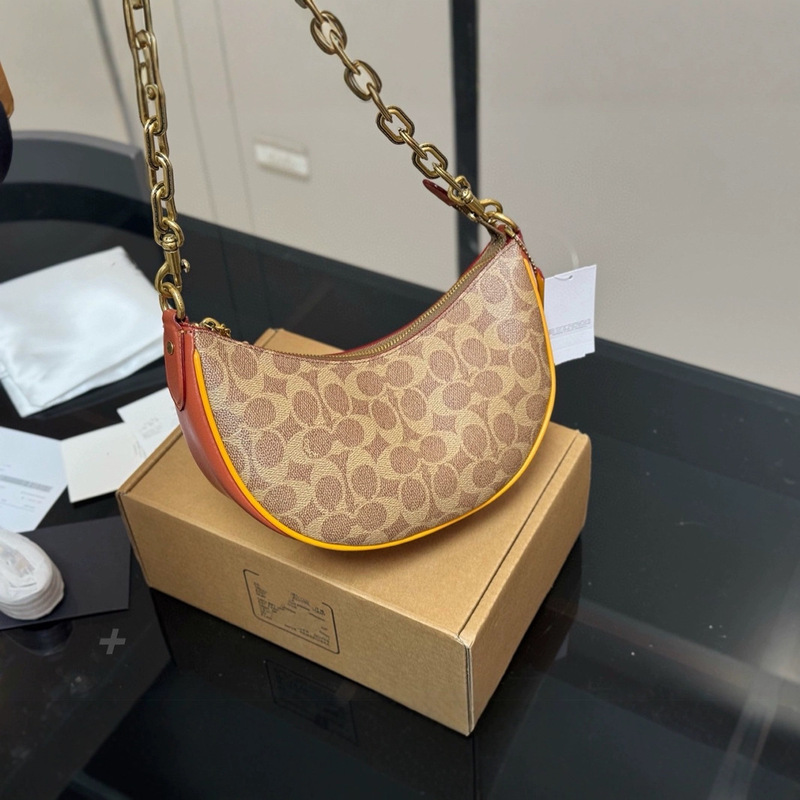 Luxury Genuine Leather Vintage Handbag for Women, Single Shoulder Crossbody Tote Bag, Original Foreign Trade Large Capacity Second-Hand Underarm Bag