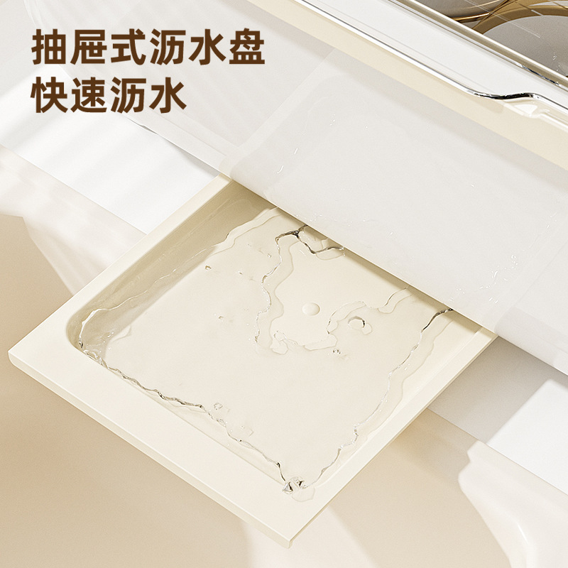 碗筷收纳盒放碗碟收纳架厨房装餐具家用防尘置物架带盖沥水碗柜子|undefined