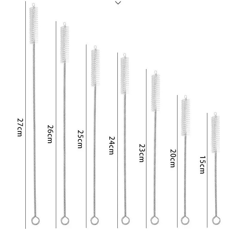 Cuchara de paja de acero inoxidable 304 transfronteriza, cuchara de paja desmontable, cuchara de paja todo en uno de doble uso, cuchara de paja con filtro para bebidas