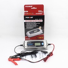 FOXSUR 12V 4A 6V 1A 11-stage Smart Battery Charger LCD displ