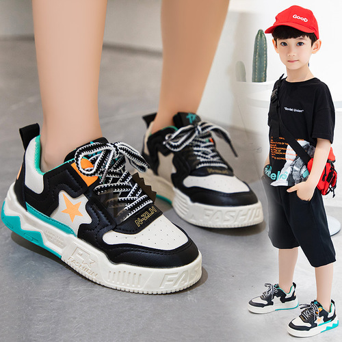 New style sneakers for boys and girls  spring and autumn comfortable Korean style medium and large children's casual shoes single shoes sports shoes children's shoes