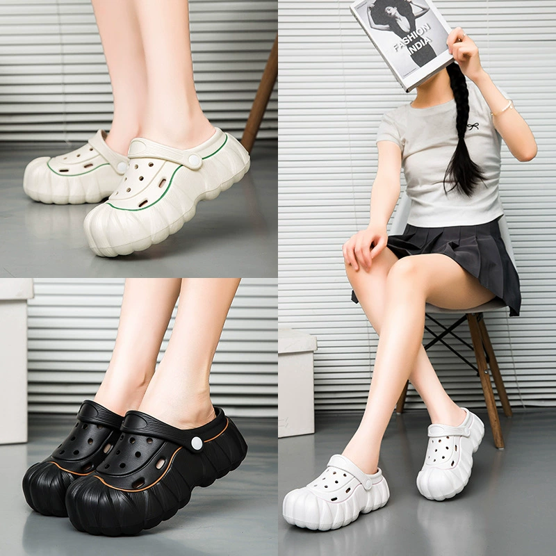 Новые стильные женские летние сабо из ЭВА, легкие, дышащие, нескользящие, повседневные универсальные сандалии для пляжного прогулочного отдыха.