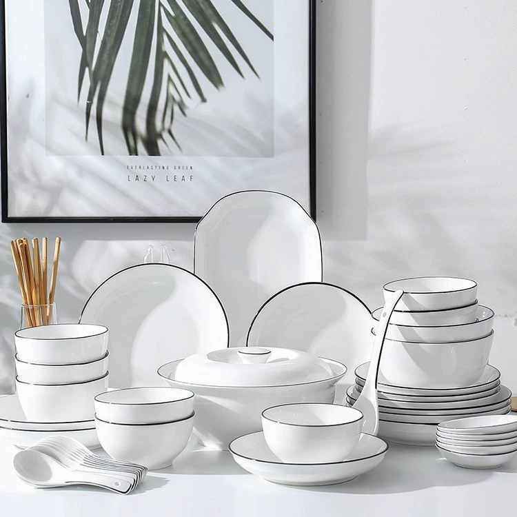 Набор Nordic ceramic bowl Feize - 2024 новая посуда для сервировки, миски для супа и лапши с тарелками и столовыми приборами