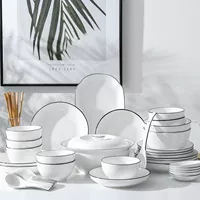 Набор Nordic ceramic bowl Feize - 2024 новая посуда для сервировки, миски для супа и лапши с тарелками и столовыми приборами