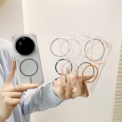 超薄透明PC磁吸vivo x200s适用oppo findx8s手机壳高级感防摔硬套