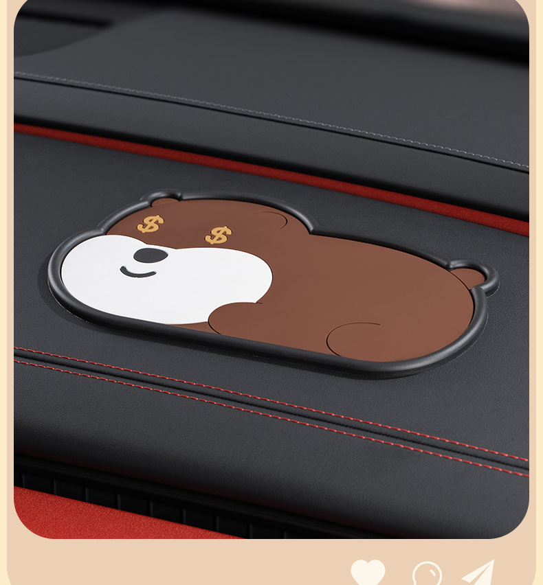 Cross-border cartoon multifunctional car storage mat car anti-slip mat central control instrument panel cartoon ornaments wholesale