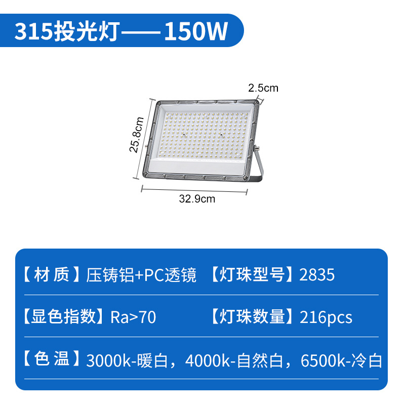 Reflectores LED Personalizados, de Alta Potencia, Alto Brillo, Impermeables para Exteriores, para Obras de Construcción, Patio, Impermeables de Alto Brillo
