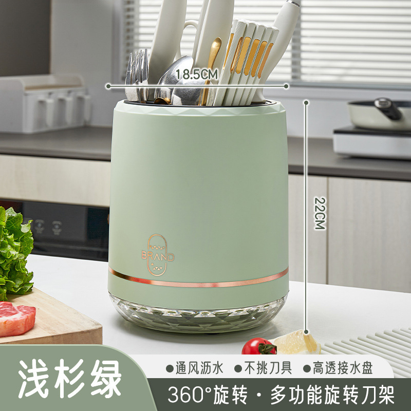 Cocina multifuncional palillos herramientas de almacenamiento integrado estante de cuchillos giratorios estante de almacenamiento de mesa para el hogar recomendación de artículos buenos
