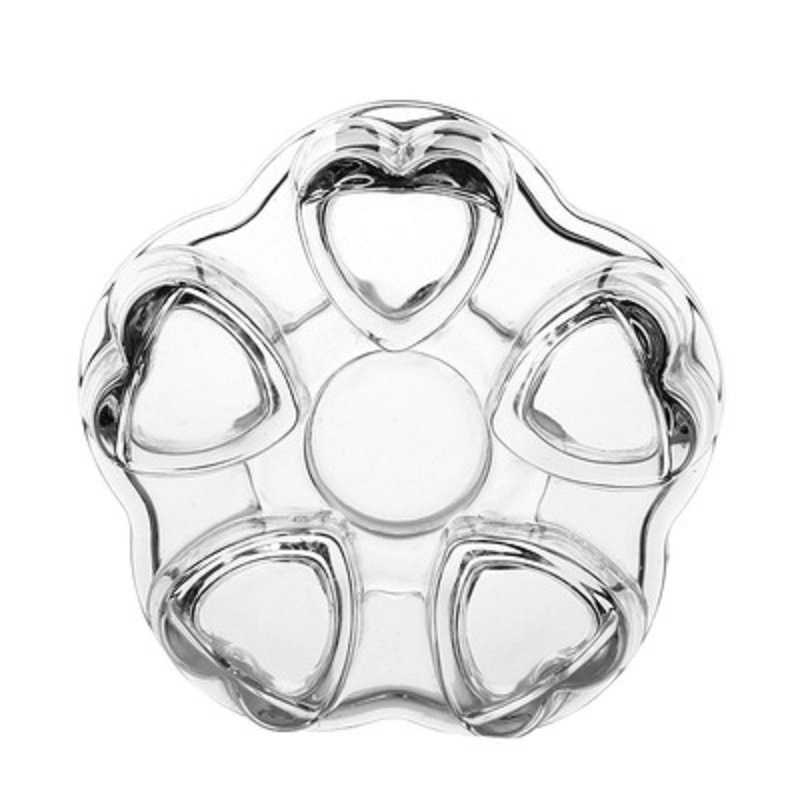 Fábrica al por mayor de cristal en forma de corazón base de calefacción de tetera de vidrio calentador de té bandeja de té ceremonia del té Accesorios