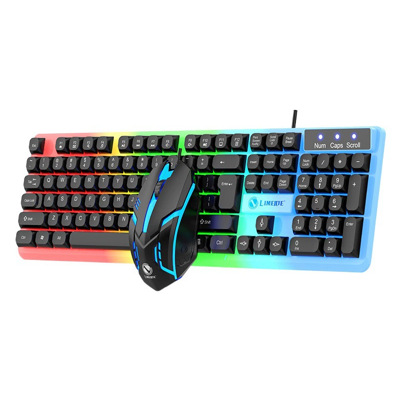 LIMEIDE magnium Модернизированная версия GTX350 светящаяся клавиатура мышь USB механическое ощущение проводной Сферический набор крышек для ключей