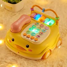 婴儿童玩具电话机座机男宝宝音乐多功能早教1一岁2小女孩跨境专供
