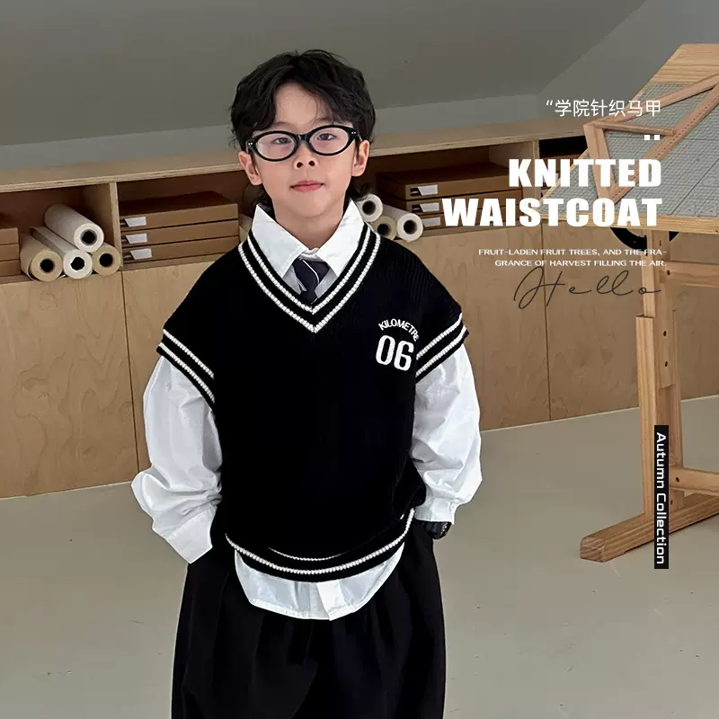 织里童装男童毛衣2025秋季新款儿童韩版宝宝针织上衣大童春秋衣服