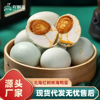 源头厂家 北部湾红树林海鸭蛋 单枚大号咸鸭蛋贴牌批发北海特产