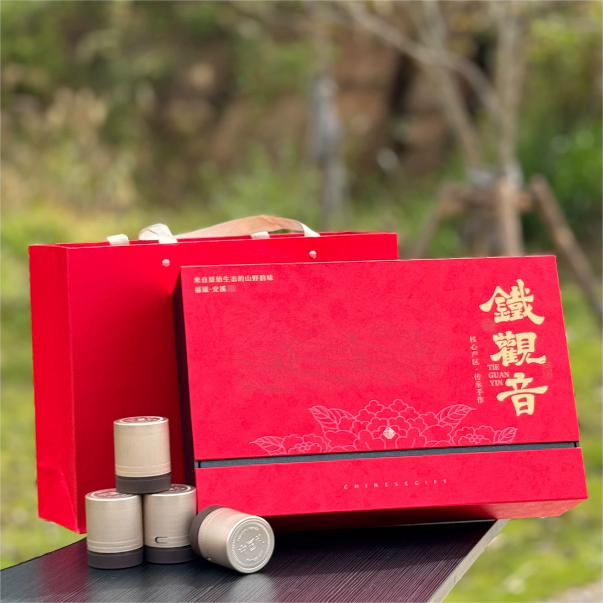 Новогодние продукты Fujian Tea Anxi Tieguanyin Gift Gift Box Небольшой горшок с черным чаем