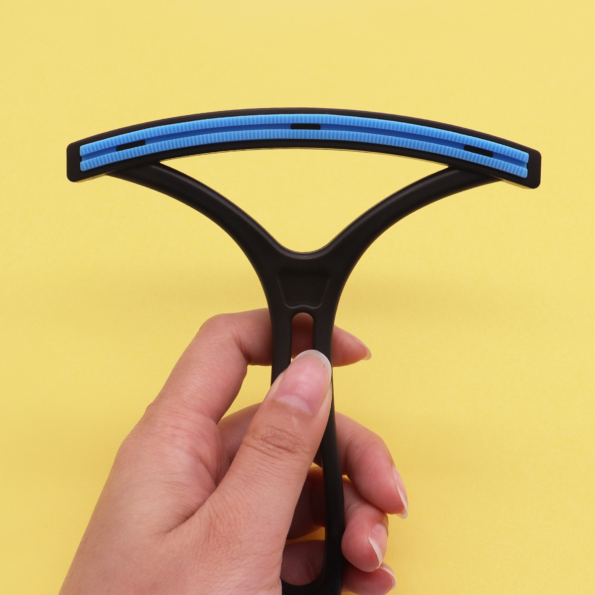 Raspador de pelo para mascotas con agarre cepillo de depilación de doble cara limpiador de pelo de alfombra herramienta de limpieza de pelo de gato