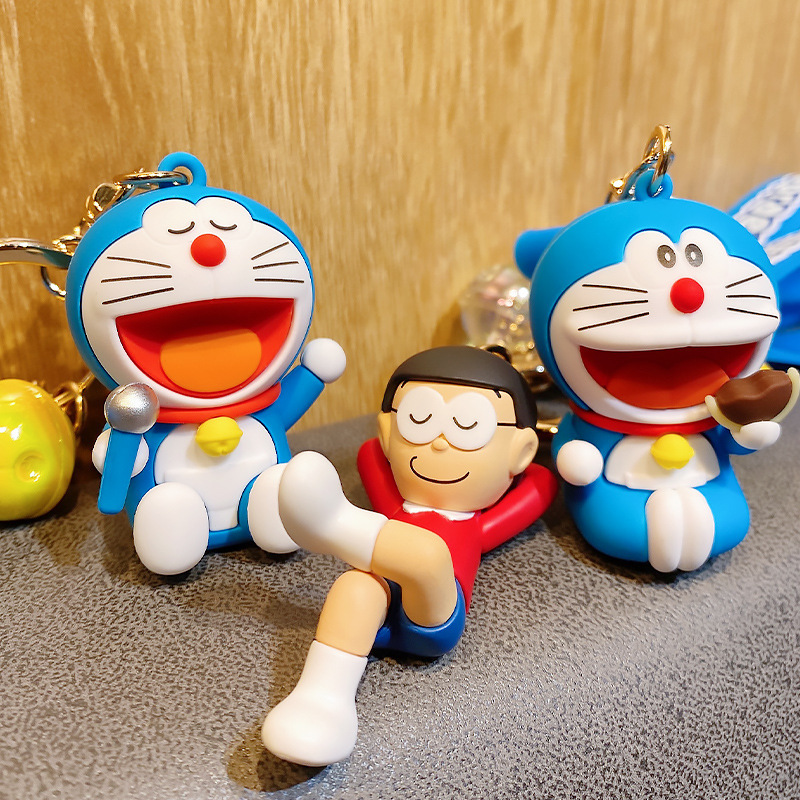 Genuine Cartoon Doraemon Keychain Pendant Weekend Time Series Couple Key Chain Cute Bag Hanging Ornaments Genuine Cartoon Doraemon Keychain Pendant Weekend Time Series Couple Key Chain Cute Bag Hanging Ornaments