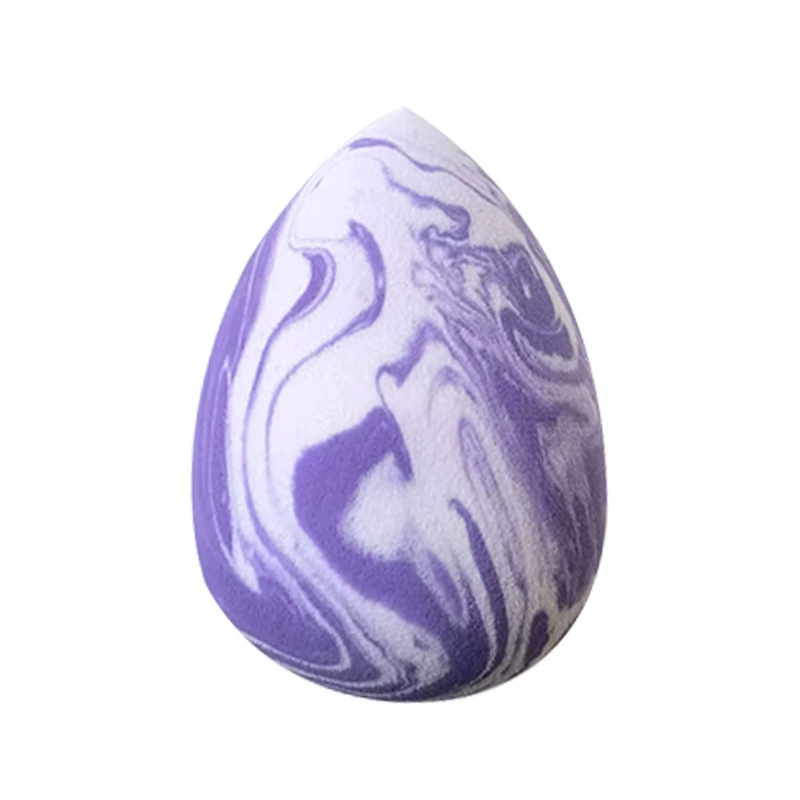 Спонж для макияжа «beauty egg», с лососевым мраморным узором, для влажного и сухого применения — каплевидный/тыквовидный/косой срез