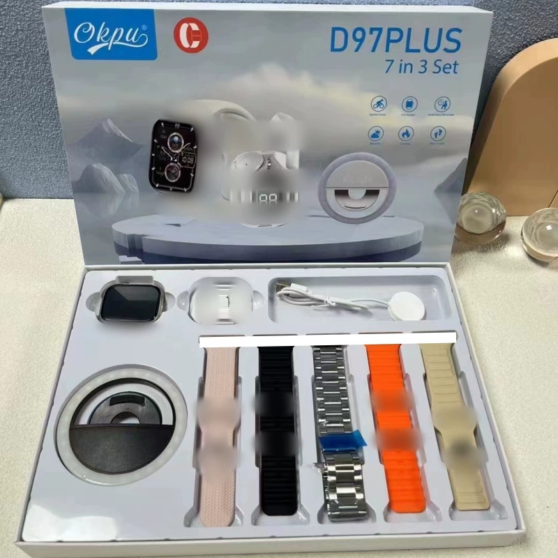 Браслет, универсальные наушники, часы, набор, D97, 97plus, bluetooth, S10