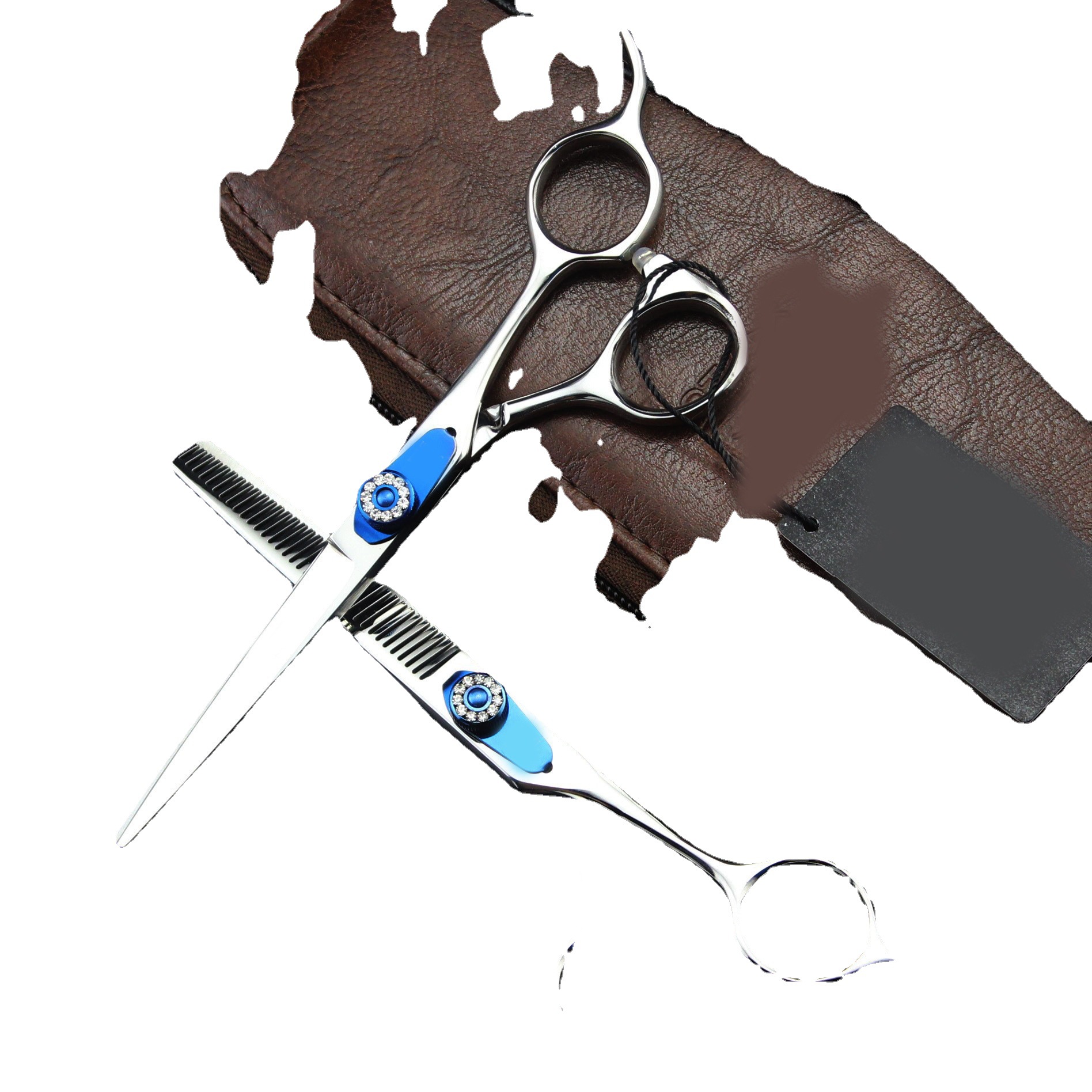 6.0寸正品宝石 款直柄  美发剪 平剪 牙剪 打薄剪