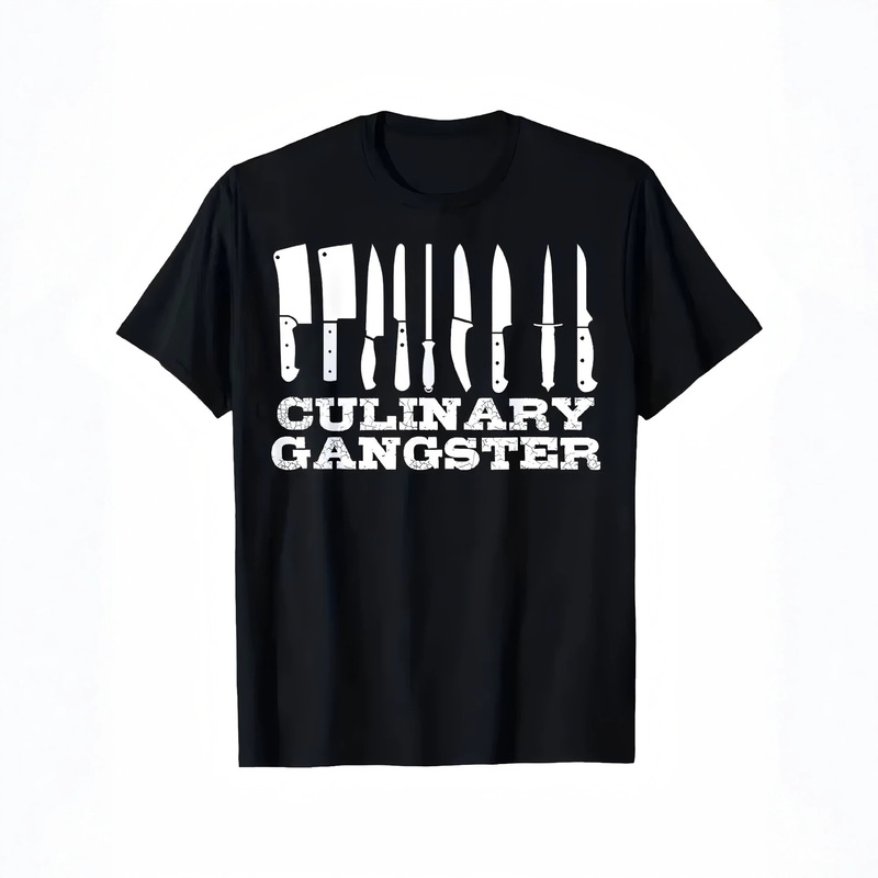 Cross-Border Foreign Trade Amazon Independent Site Etsy Men's Chef T-Shirt Supports Custom Printing of T-Shirts Based on Your Own Design Cross-Border Foreign Trade Amazon Independent Site Etsy Men's Chef T-Shirt Supports Custom Printing of T-Shirts Based on Your Own Design