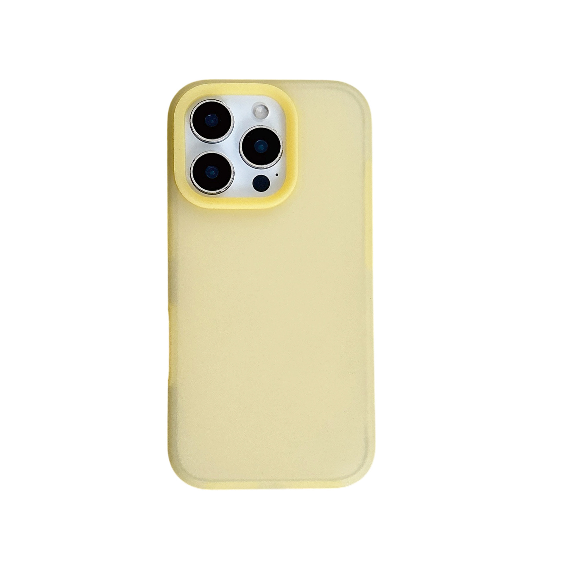 Simple color puro sentido de la piel gelatina color puro iPhone16ProMax funda para teléfono móvil 14 para Apple 15 pareja 13 suave