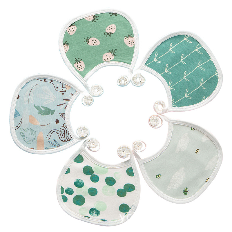 Bebé con cordones a prueba de agua babero recién nacido suministros bebé con cordones bebé babero de algodón