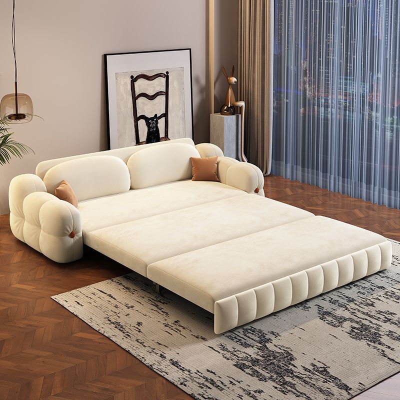 Que'An'An Velvet Sofa Bed Dual-Purpose All-In-One Multi-Functional Pull-Out Foldableable Storage Small Apartment Balcony New Style