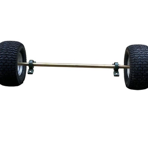 Dörd təkərli çimərlik avtomobili aksesuarları, go-kart 1m arxa ox, DIY qoşqu asqı qayışı 6inch təkərlər