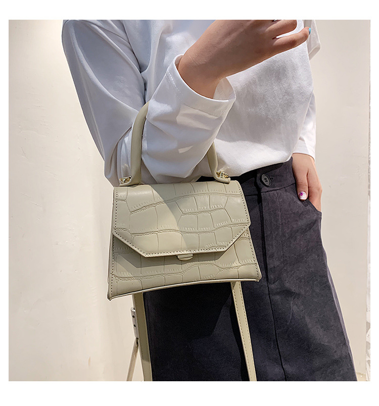 Korean Fashion Stone Pattern Shoulder Messenger Bag display picture 6