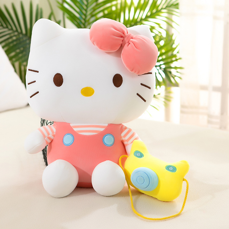 卡通相機hellokitty貓毛絨玩具可愛凱蒂貓公仔兒童玩偶女生禮物