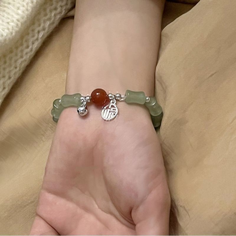 干支中国風の女性のブレスレットインジュエリー富を引き寄せる新しい甘い中国風のドラゴン新製品蒸し餃子年干支|undefined