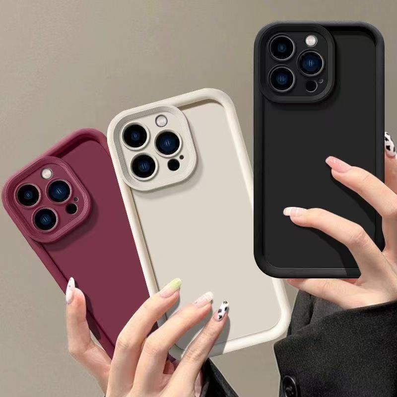 Suitable for Oppo Reno14 Phone Case, Solid Color A55G Version, Find X8 Chinese Style Simple A3X Full Edge Anti-Drop Protection