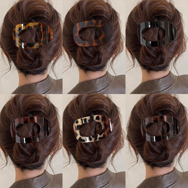 Curved Flat Hair Clip That Doesn'T Hurt the Head, Abalone Claw Clip for Women, High-End 2026 New Model, Hairpin for the Back of the Head, Duckbill Clip for Hair Styling