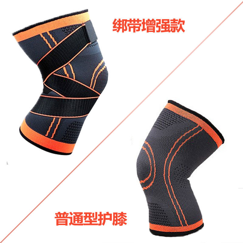De una sola pieza entrega de fábrica directa vendaje presión antideslizante correr baloncesto montañismo ciclismo bádminton deportes rodilla manga protectora
