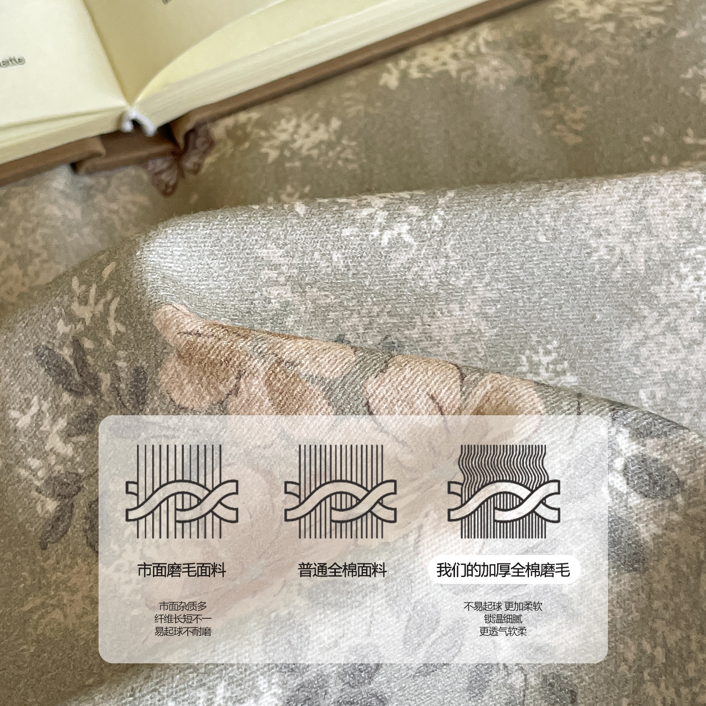 Algodón grueso de cuatro piezas, sábanas de algodón lavado con agua, dormitorios de estudiantes, tres piezas