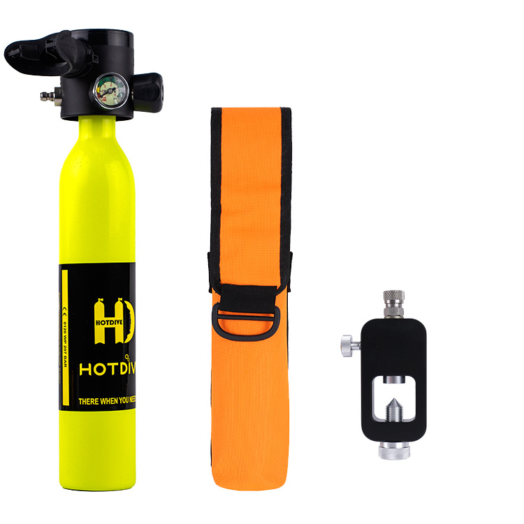 HOTDIVE tanque de oxígeno portátil respirador de buceo submarino buceo pescado branquial conjunto completo de equipo profesional Equipo de Buceo profundo