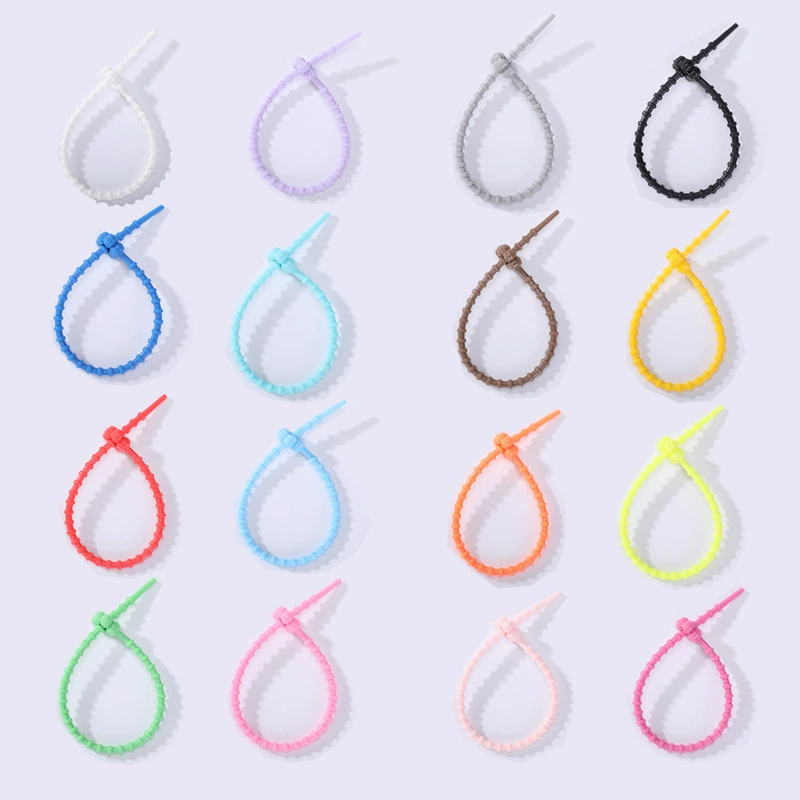 Цветная силиконовая связка с кошачьим когтем ювелирные украшения брелок аксессуары с подвижной пряжкой проволока самофиксируема намотка для хранения на складе