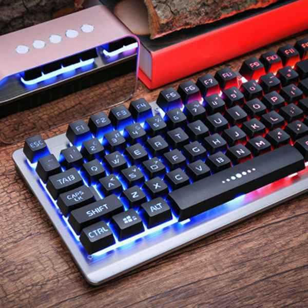 Wired Mechanical Gaming Keyboard With Rgb Backlit And Usb Cable_voghion.com