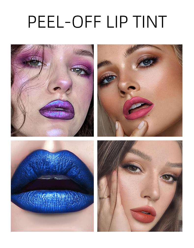 DIMSHOW Peel-off Lip Gloss Matte finish with a base color Lipstick water Peel-off Lip Dye details Picture
