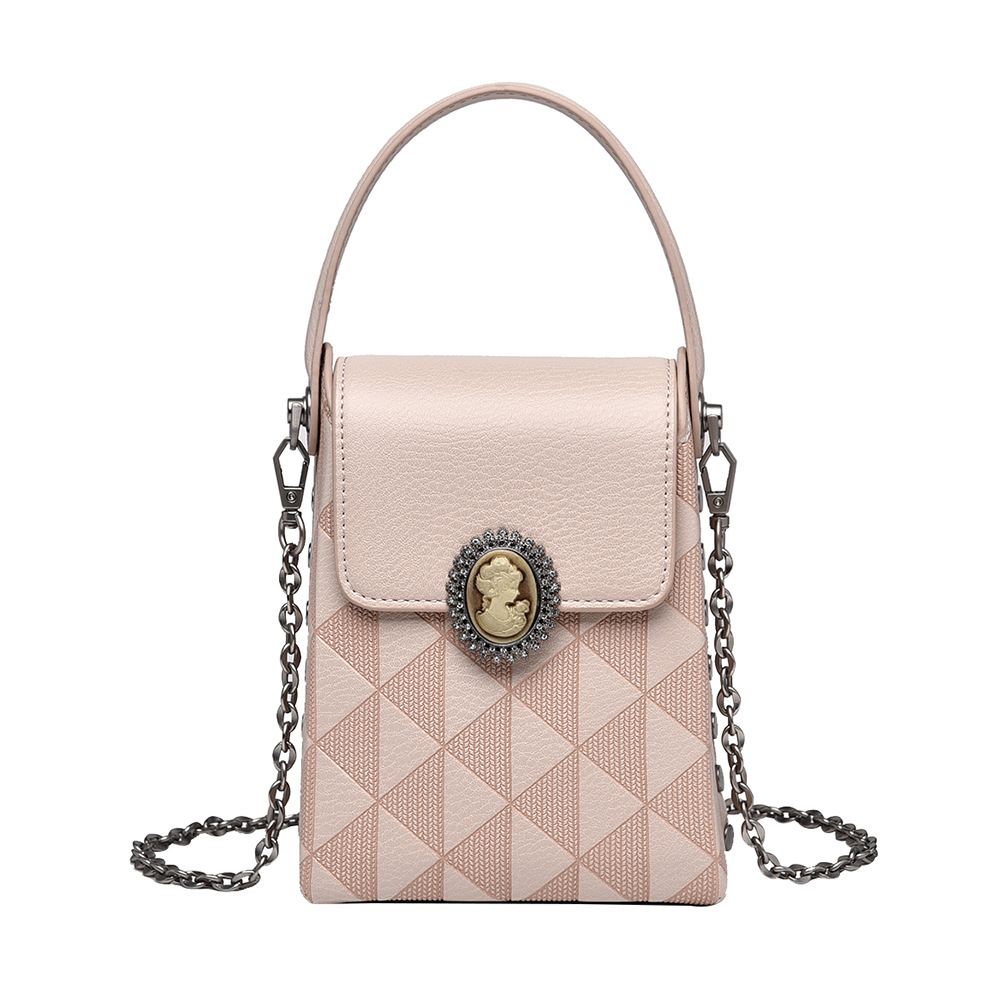 2024 Nuova borsa a tracolla semplice con tracolla singola e piccola a forma di catena per telefono cellulare alla moda_voghion.com