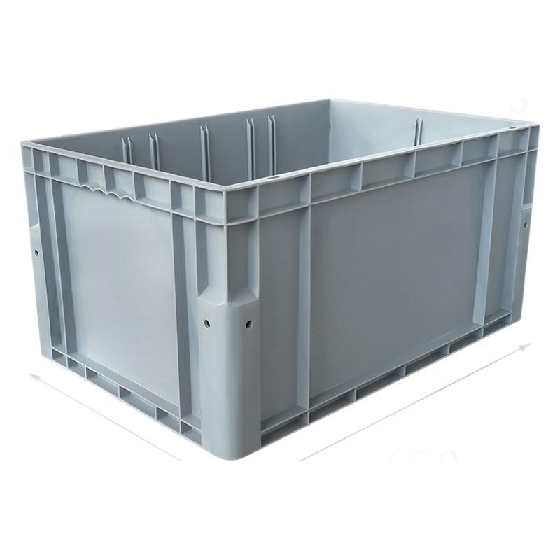 黑色防静电立库箱6523 650*500*235mm隔板分格网格底立体仓库箱