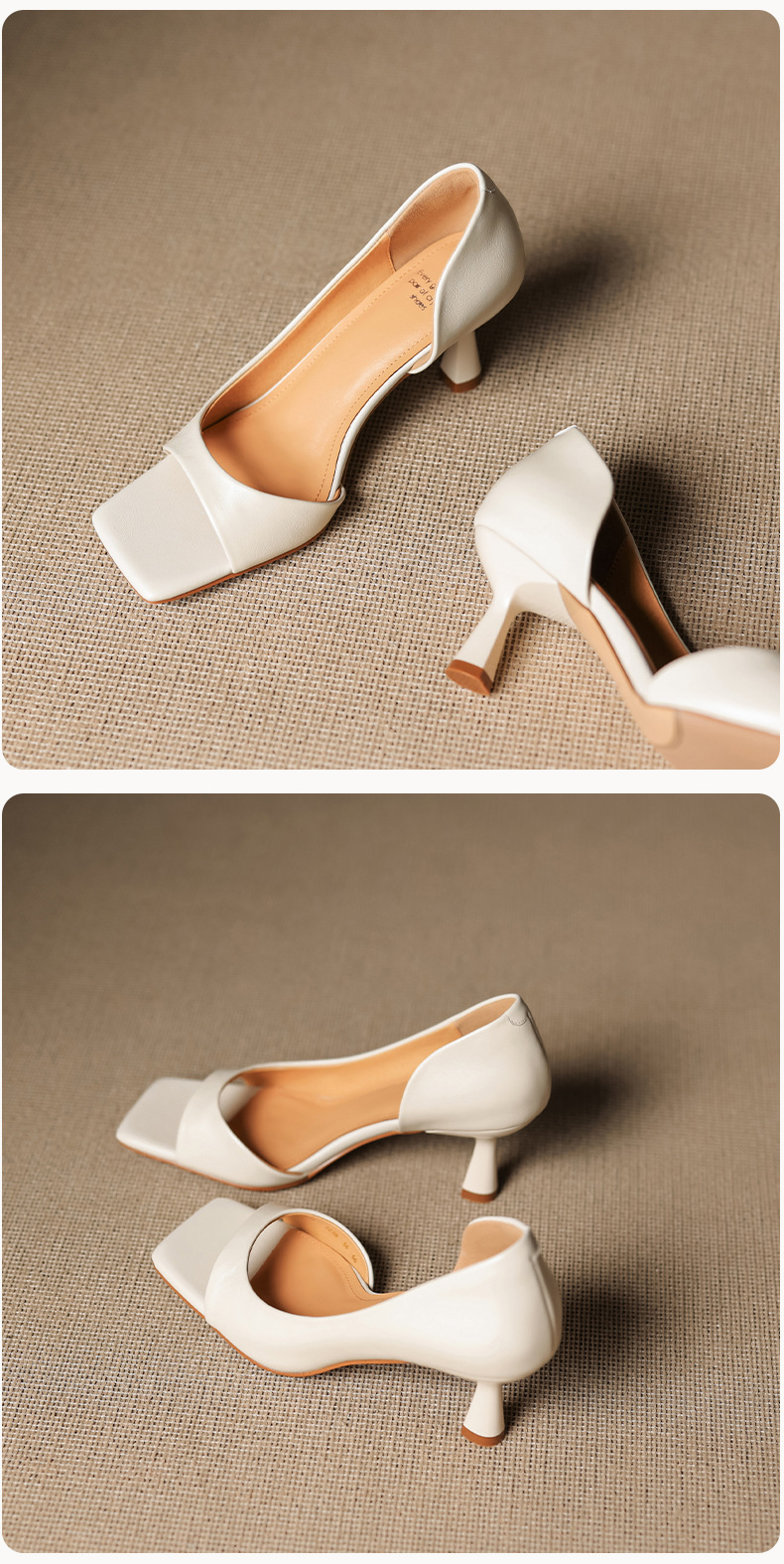 Sandal cao gót nữ hở mũi mũi vuông gót nhỏ 6 cm phong cách Hàn Quốc — đen chi tiết 27