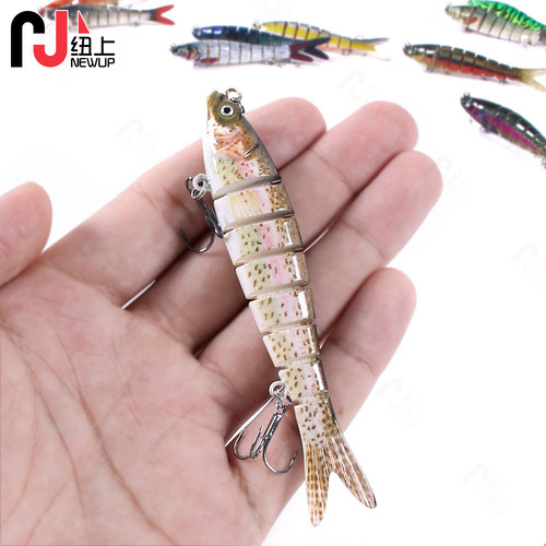 Lure fake bait submersible multi-section fish 10cm11.4g 8 sections simulation bait cross-border lure bait plastic hard bait wholesale