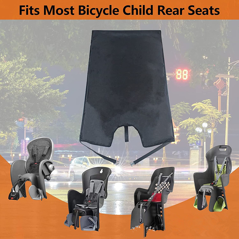 Bicycle Rear Seat Cover 190t Silver-Coated Fabric Bicycle Child Seat Waterproof Cover Dustproof and Rainproof Bicycle Rear Seat