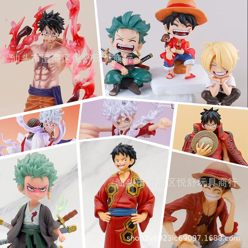 Фигура Luffy из PVC — коллекционная игрушка One Piece, несколько поз и выпусков, в пакетике или на окне