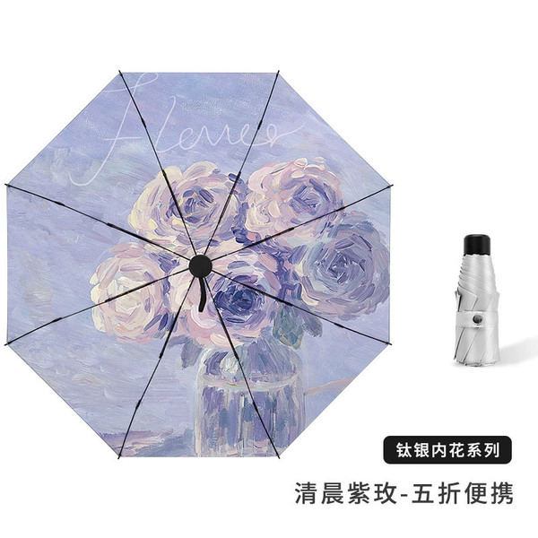 50% off 8k titanium silver morning purple rose